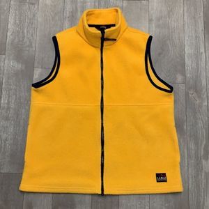 L.L. Bean Yellow Fleece Vest